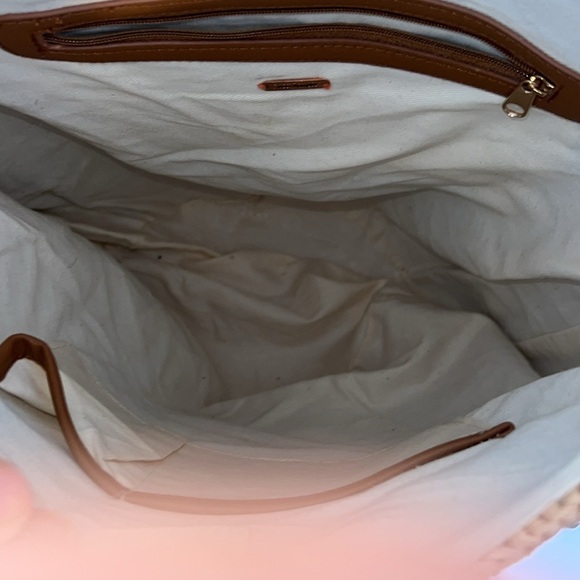 Free People Clover Drawstring Straw Bucket Bag - Picture 6 of 7